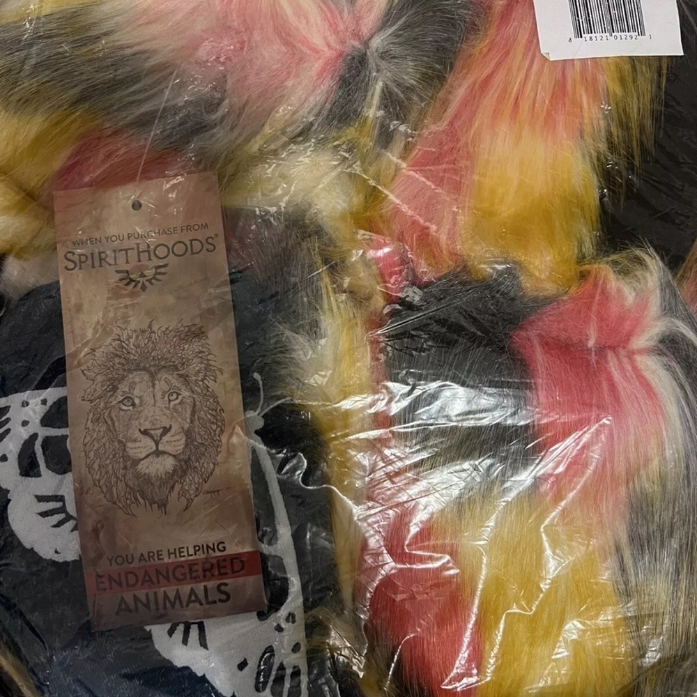 Spirit Hoods Monarch Butterfly Collectible Faux Fur Hat Scarf Mit NEW - Picture 2 of 2